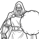 coloriage Dr Doom à imprimer gratuitement