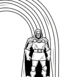 coloriage Dr Doom à imprimer pour enfant de 8 ans