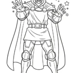 coloriage Dr Doom à imprimer pdf