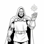 coloriage Dr Doom à imprimer pdf