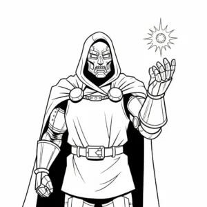 coloriage Dr Doom à imprimer pdf
