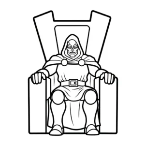 imprimer coloriage Dr Doom pour enfant