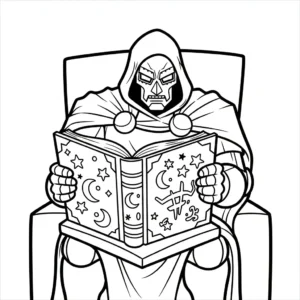 imprimer coloriage Dr Doom pour enfant