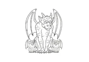 coloriage Gargouille pour enfants