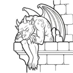 coloriage Gargouille pour enfant de 3 ans