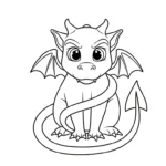 coloriage Gargouille à imprimer pour enfant de 2 ans