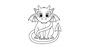 coloriage Gargouille à imprimer pour enfant de 2 ans