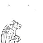coloriage Gargouille pour enfant de 6 ans