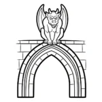 coloriage Gargouille de pour enfants