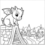 coloriage Gargouille à imprimer pdf