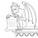 coloriage Gargouille pour enfant de 8 ans