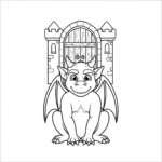 coloriage Gargouille à imprimer pour enfant de 2 ans