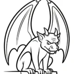 coloriage Gargouille pour enfant
