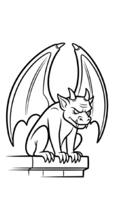 coloriage Gargouille pour enfant