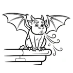 coloriage Gargouille pour enfant de 10 ans