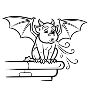 coloriage Gargouille pour enfant de 10 ans