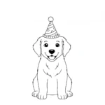 coloriage Golden Retriever a colorier en ligne