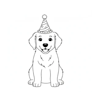 coloriage Golden Retriever a colorier en ligne