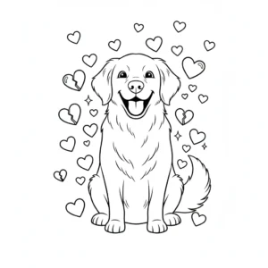 coloriage Golden Retriever en ligne