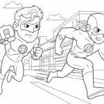 coloriage Green Lantern pour enfant