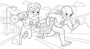 coloriage Green Lantern pour enfant