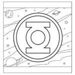 coloriage Green Lantern gratuit à imprimer