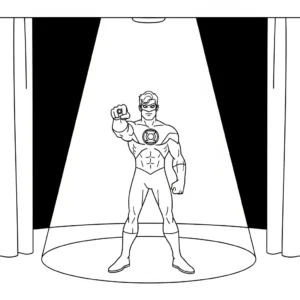 coloriage Green Lantern à imprimer pdf