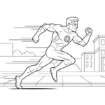 coloriage Green Lantern et decoupage a imprimer gratuit