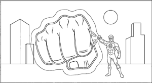 coloriage Green Lantern a telecharger