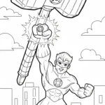 imprimer coloriage Green Lantern pour enfant