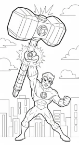 imprimer coloriage Green Lantern pour enfant