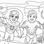 télécharger coloriage Green Lantern gratuit