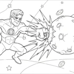 image de coloriage Green Lantern pour enfant