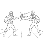 coloriage Green Lantern pour enfant de à imprimer