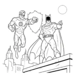 coloriage Green Lantern a colorier en ligne