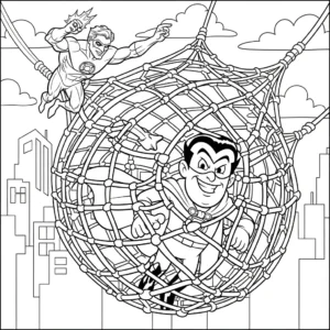 coloriage Green Lantern à imprimer pour enfant de 9 ans