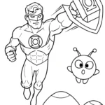 coloriage Green Lantern a telecharger