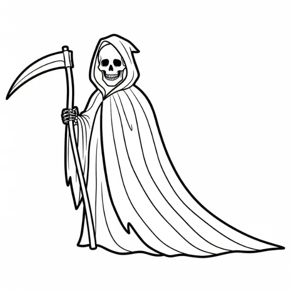 Tranh tô màu Grim Reaper