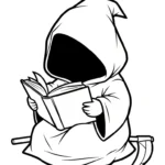 coloriage Grim Reaper à imprimer pour enfant de 2 ans
