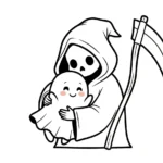 coloriage Grim Reaper à imprimer gratuit