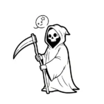 coloriage Grim Reaper à imprimer gratuitement pdf