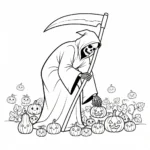 coloriage Grim Reaper et dessin a imprimer