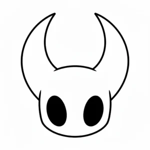coloriage Hollow Knight pour enfant de 2 ans