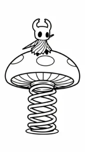 coloriage Hollow Knight à imprimer pour enfant de 4 ans