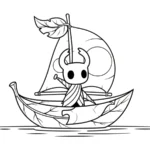 coloriage Hollow Knight pour enfant de 2 ans