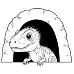 coloriage Indominus Rex a telecharger