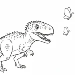 coloriage Indominus Rex a colorier en ligne