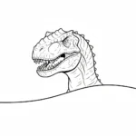 coloriage Indominus Rex à imprimer pour enfant de 8 ans