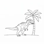 coloriage Indominus Rex et dessin a imprimer