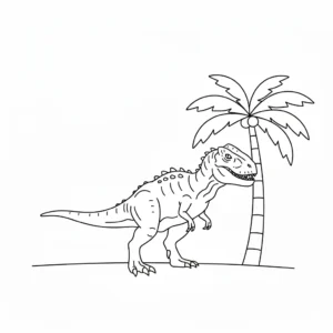 coloriage Indominus Rex et dessin a imprimer